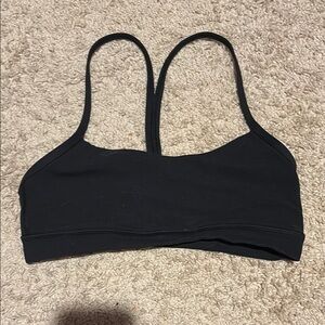 Lululemon Flow Y Bra Nulu Black Sports Bra